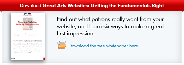 Download Educational Whitepaper "Great Arts Websites: Getting the Fundamentals Right"